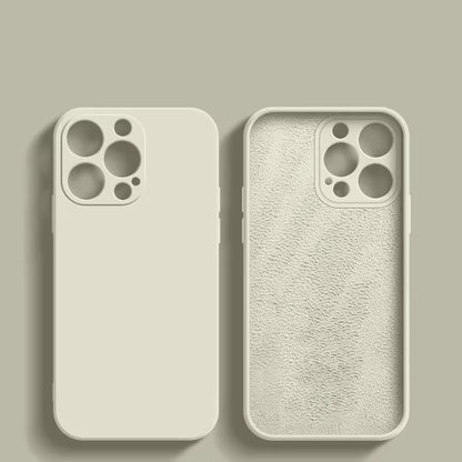 Coque blanche  pour iPhone, vue avant et arrière du téléphone